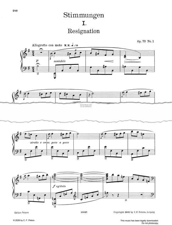 Product picture to: Stimmungen, Resignation