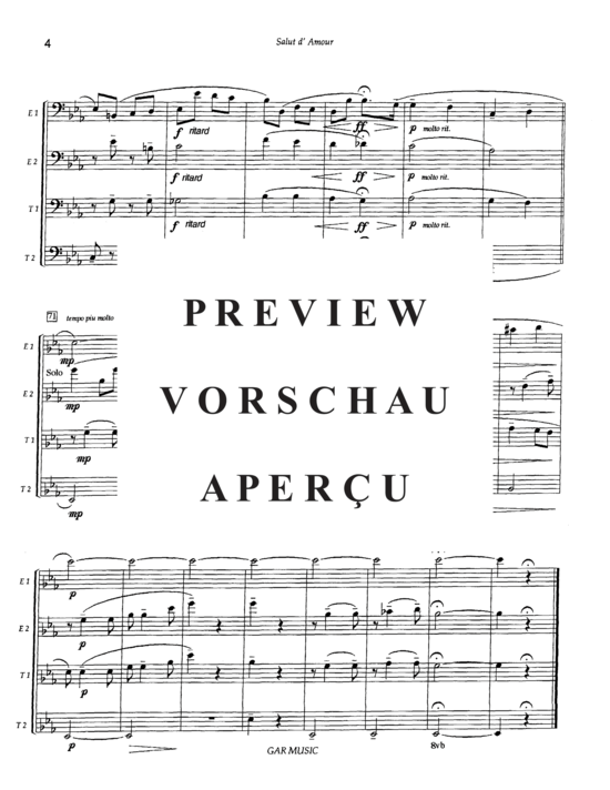 Product gallery: Page 6 of 18 Salut d´Amour , , (Tuba Quartett EETT)