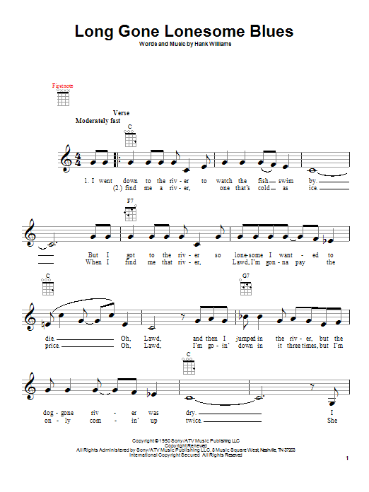 Product gallery: Page 1 of 1 Long Gone Lonesome Blues, Hank Williams