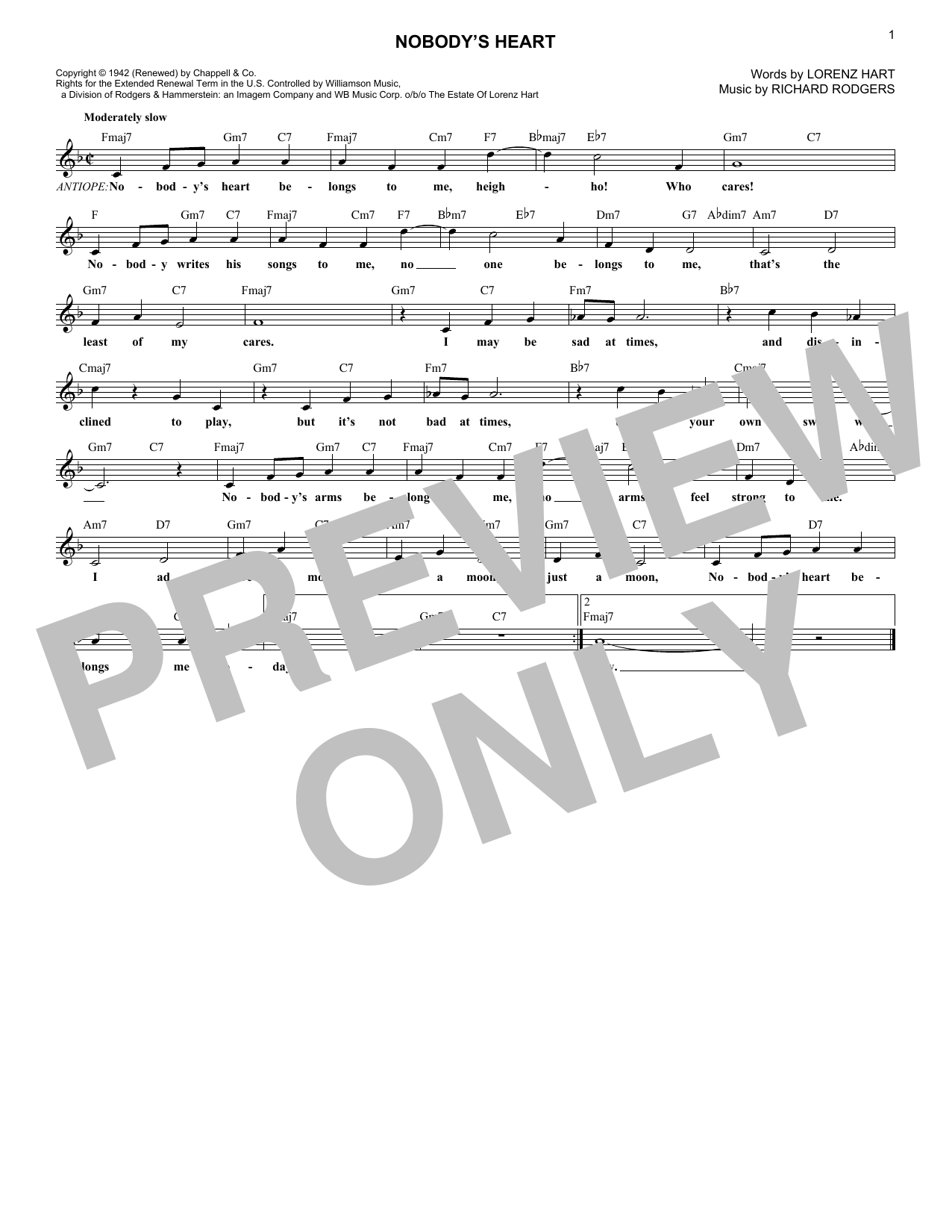 Produktbild zu: Nobody's Heart