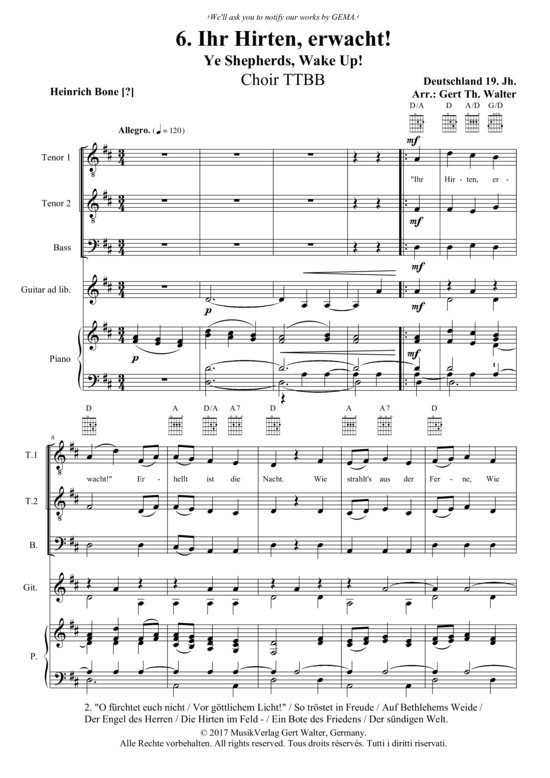 Produktbild zu: Ihr Hirten, erwacht Traditional