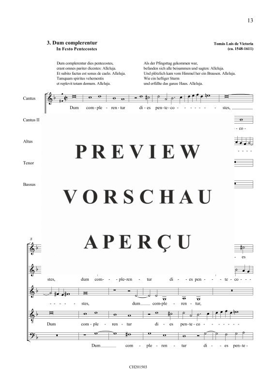 Product gallery: Page 2 of 11 Dum complerentur / Dum ergo essent, , Mixed choir 5 voices