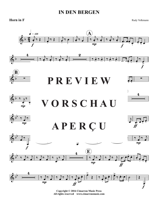 Produktgalerie: Seite 13 von 18 In Den Bergen , , (Blechbläserquintett)