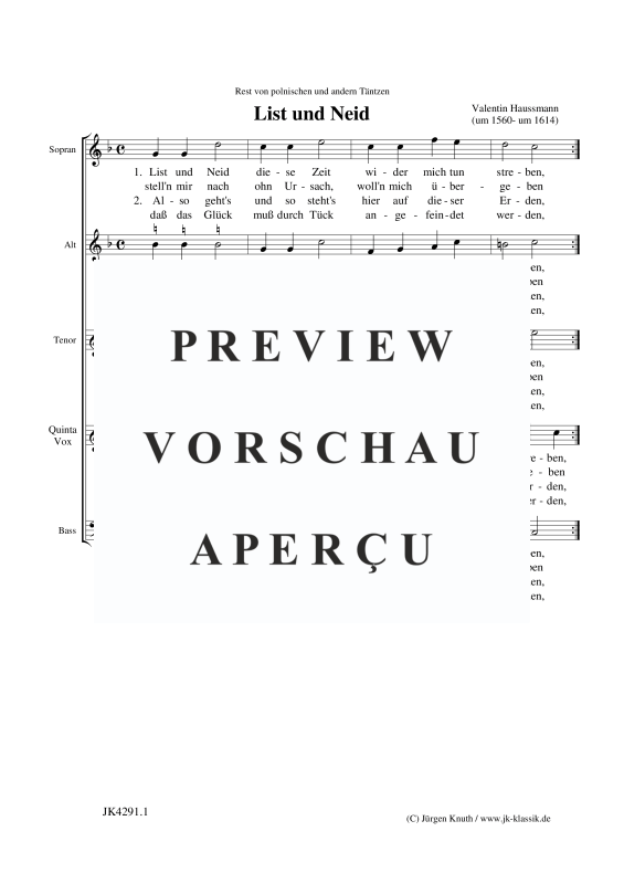 Produktbild zu: List und Neid -