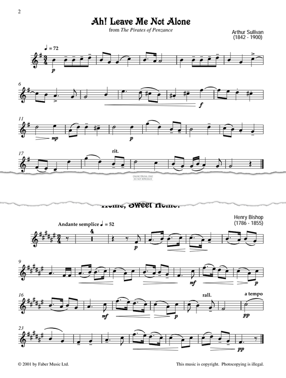 gallery: Ah! Leave Me Not Alone (from 'The Pirates Of Penzance'), Arthur S. Sullivan, Klavier, Posaune