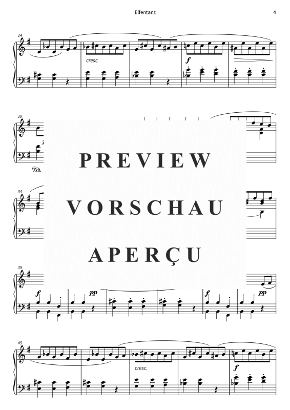 Product gallery: Page 6 of 7 Fairy - dance - No. 4 from Lyric Pieces, Book 1, op. 12, , Piano Solo