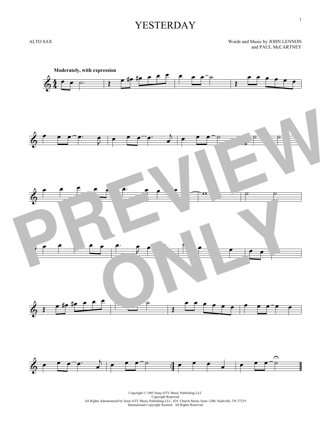 Product gallery: Page 1 of 1 Yesterday, The Beatles