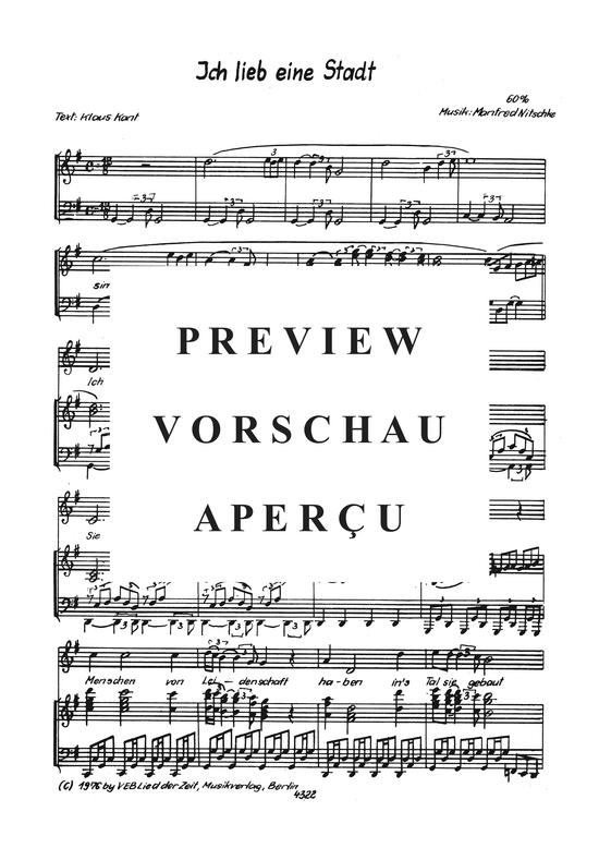 Product gallery: Page 4 of 4 Ich lieb eine Stadt , , Piano and Voice
