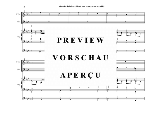 Product gallery: Page 5 of 11 Choral , , (trumpet in C, trombone + organ)
