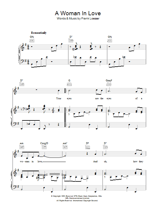 Product gallery: Page 1 of 1 A Woman In Love, Frank Loesser