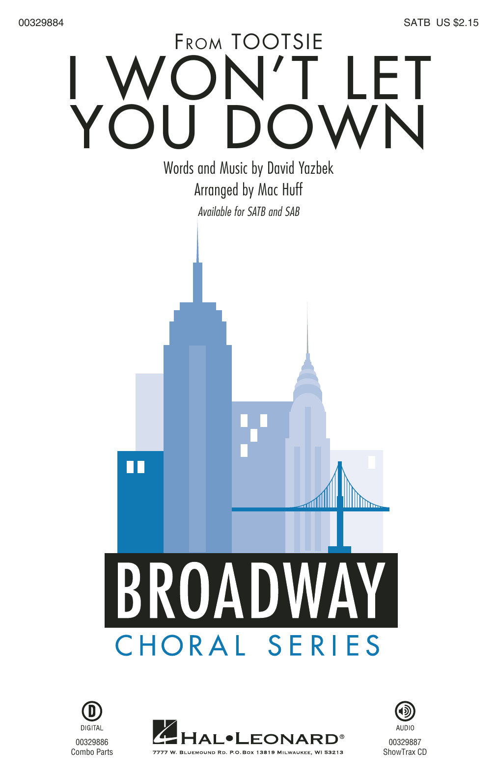 Produktbild zu: I Won't Let You Down (from the musical Tootsie) (arr. Mac Huff)