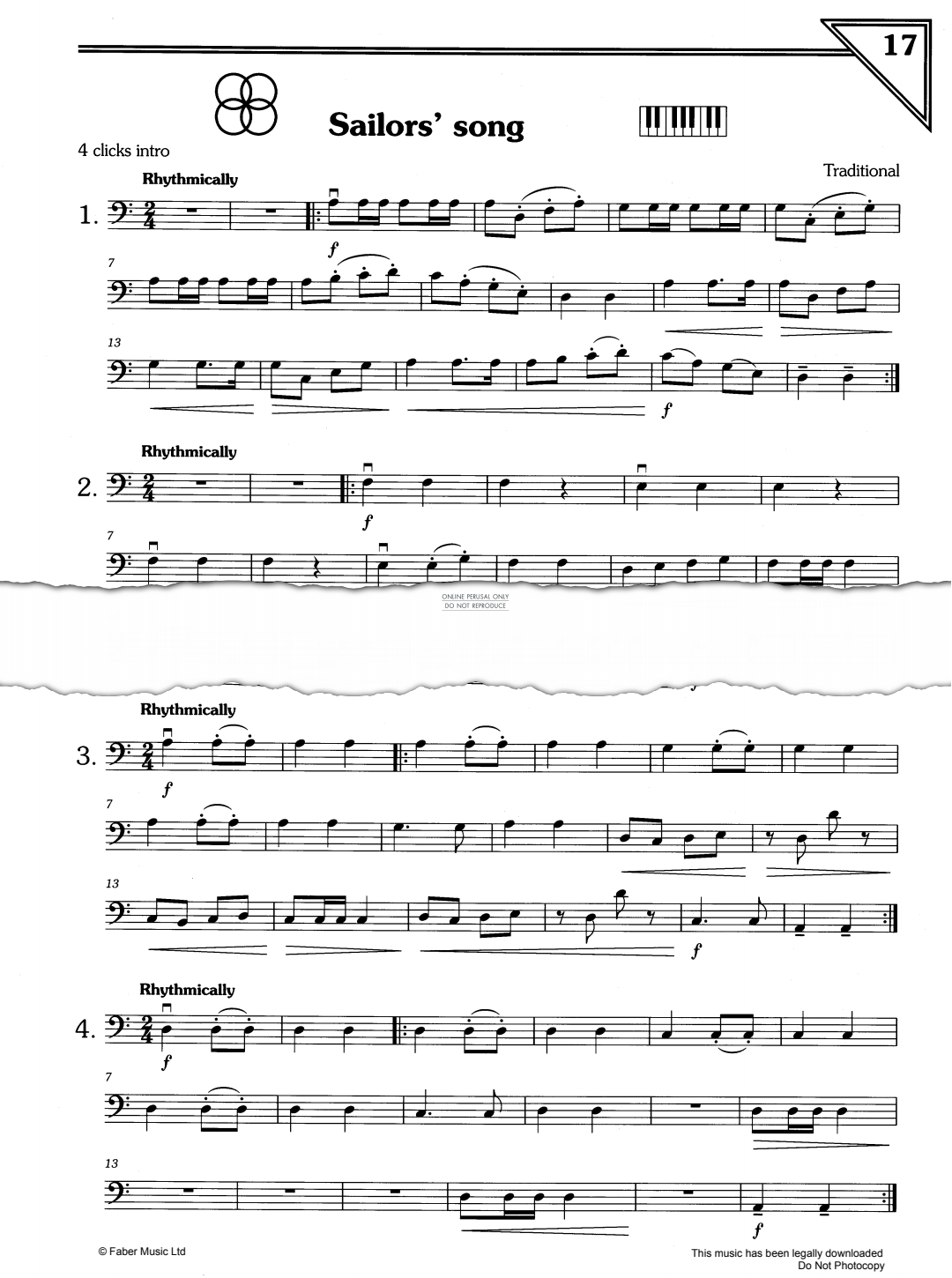 Product picture to: Sailor's Song - Traditional