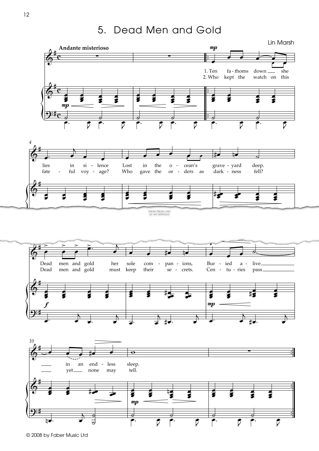 Produktbild zu: Dead Men And Gold (from Serendipity Solos)