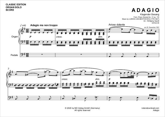 gallery: Adagio , , (Orgel Solo)