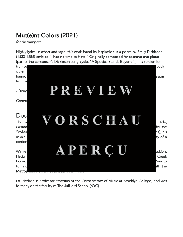 Produktgalerie: Seite 4 von 11 Mut, , (Trompeten Sextett)