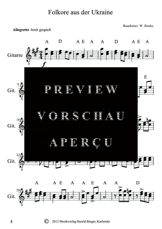 Produktgalerie: Seite 7 von 11 Slavische Musik Band 1, , Gitarre Solo
