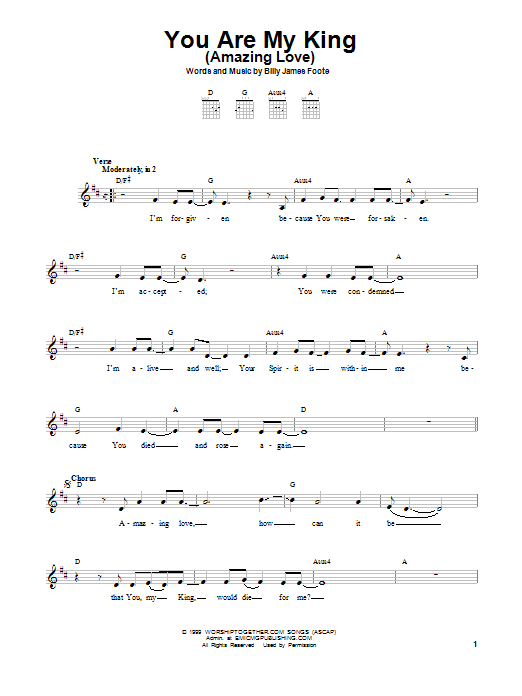 Produktgalerie: Seite 1 von 1 You Are My King (Amazing Love), Passion, Gitarre