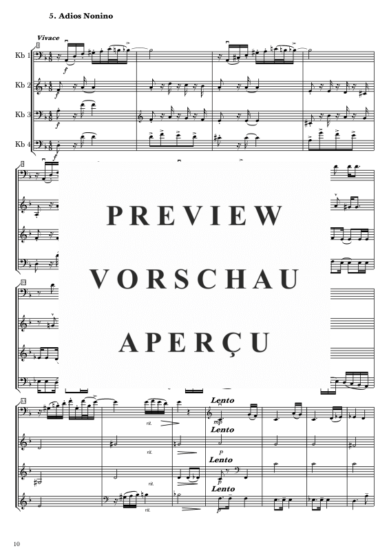 gallery: Tango Basso, , Double Bass Quartet - Score