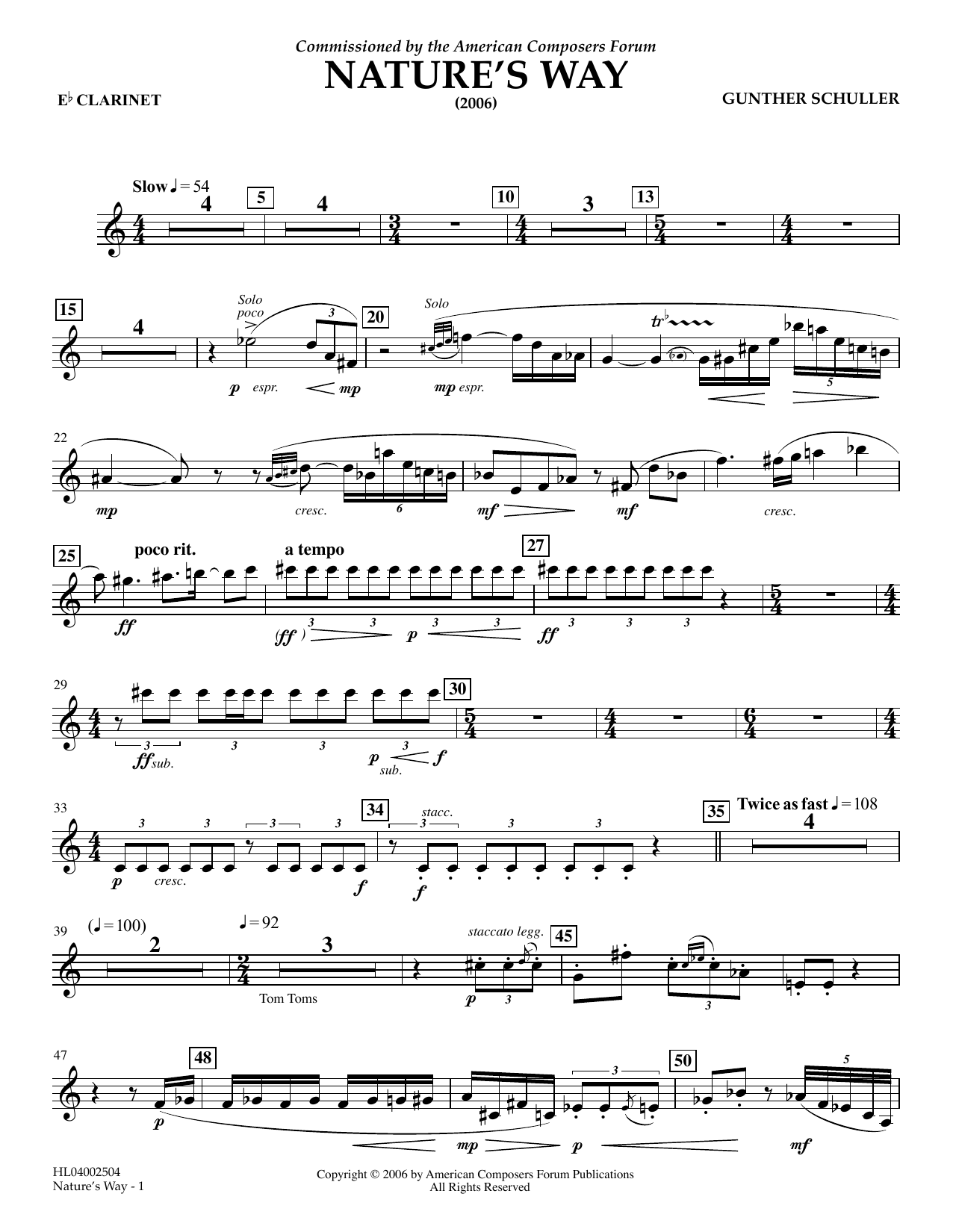 Product picture to: Nature's Way - Eb Clarinet