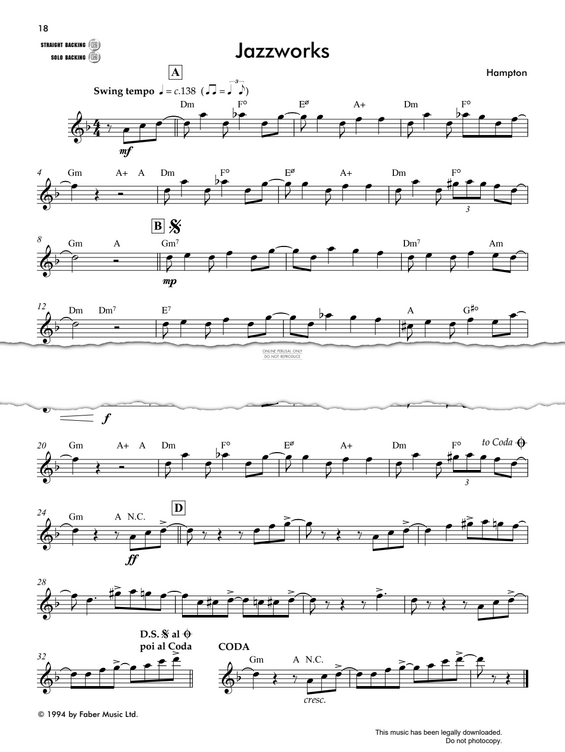 Product gallery: Page 1 of 1 Jazzworks, Andy Hampton
