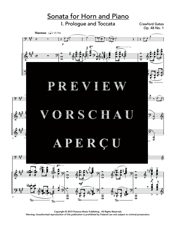 Produktgalerie: Seite 5 von 11 Sonata, Op. 48, , (Horn in F und Klavier)