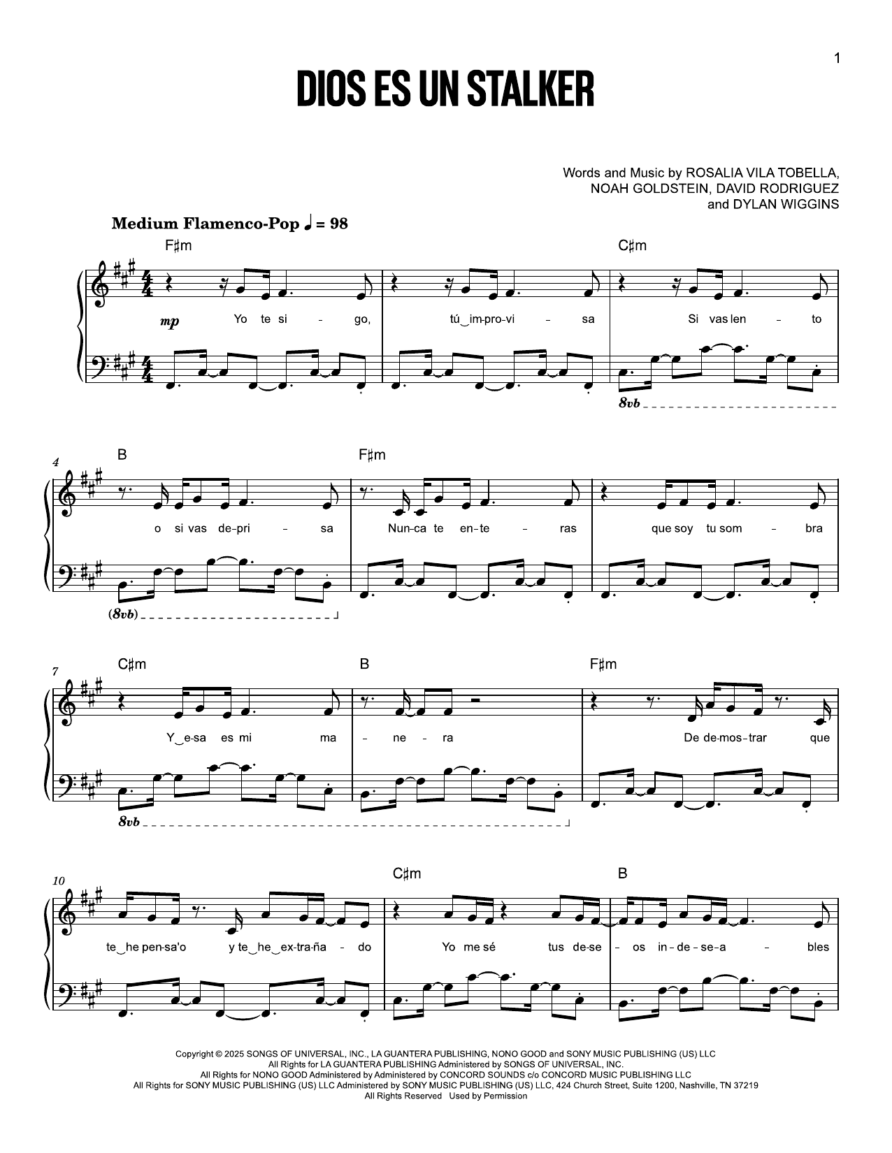 Product gallery: Page 1 of 1 Dios Es un Stalker, Rosalía