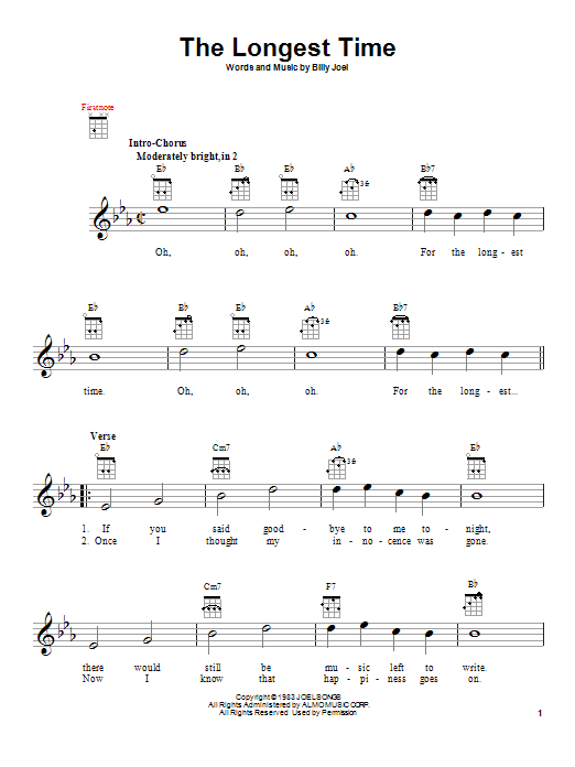 Product gallery: Page 1 of 1 The Longest Time, Billy Joel