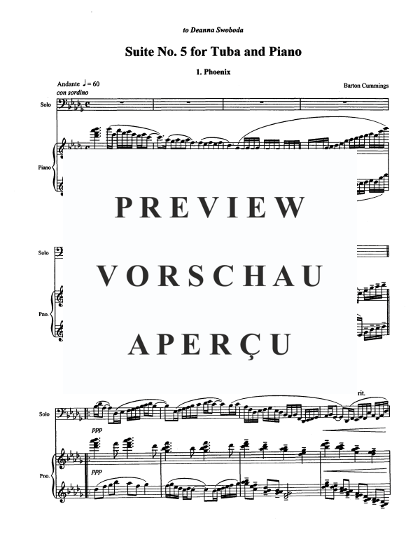 Produktgalerie: Seite 3 von 11 Suite No. 5, , Tuba und Klavier