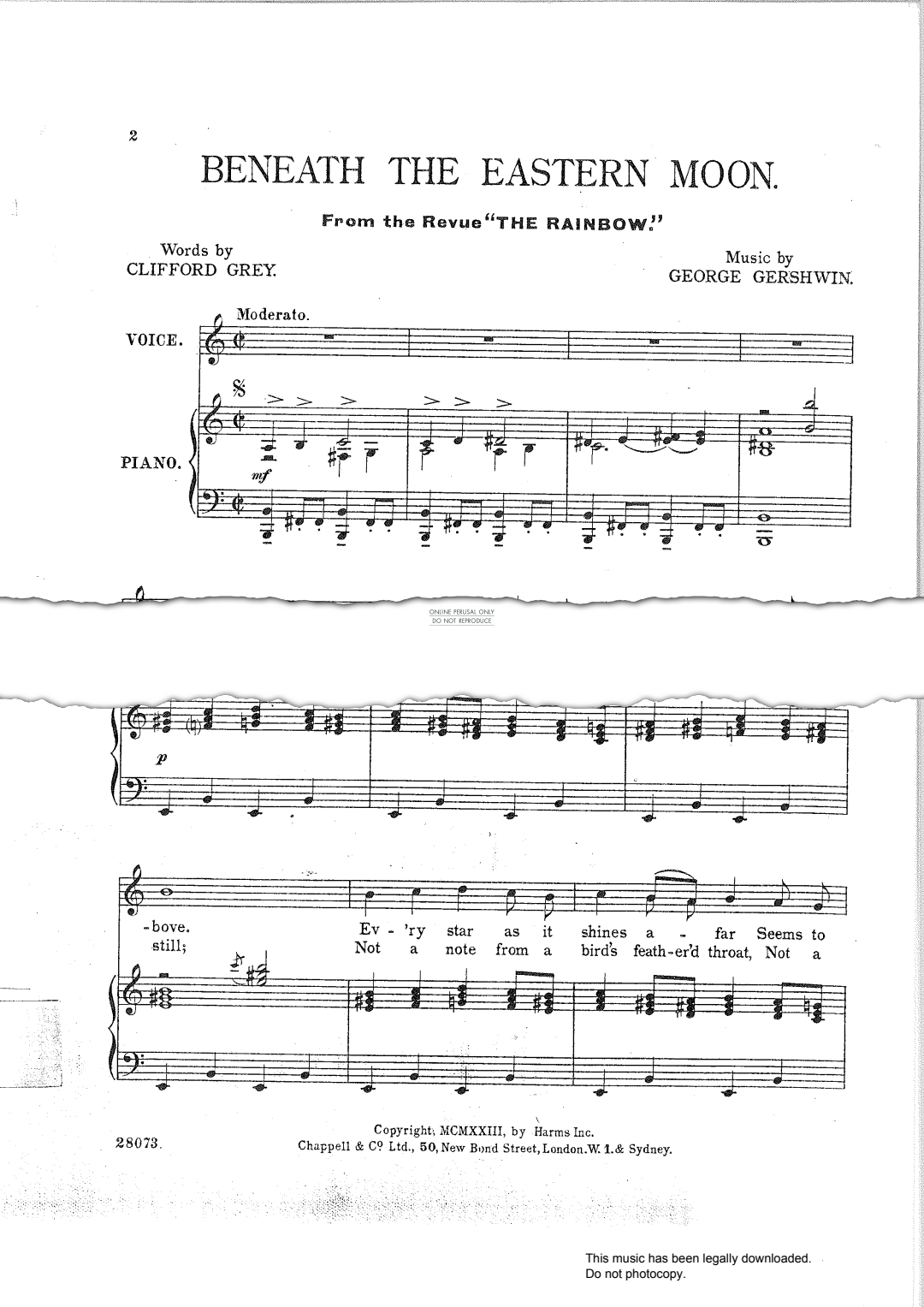 Produktbild zu: Beneath The Eastern Moon (from 'The Rainbow')