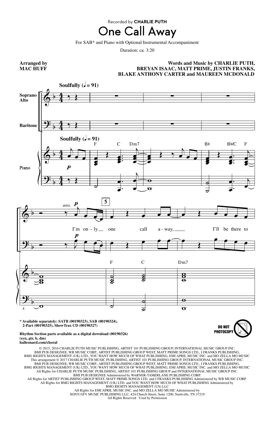 Produktbild zu: One Call Away