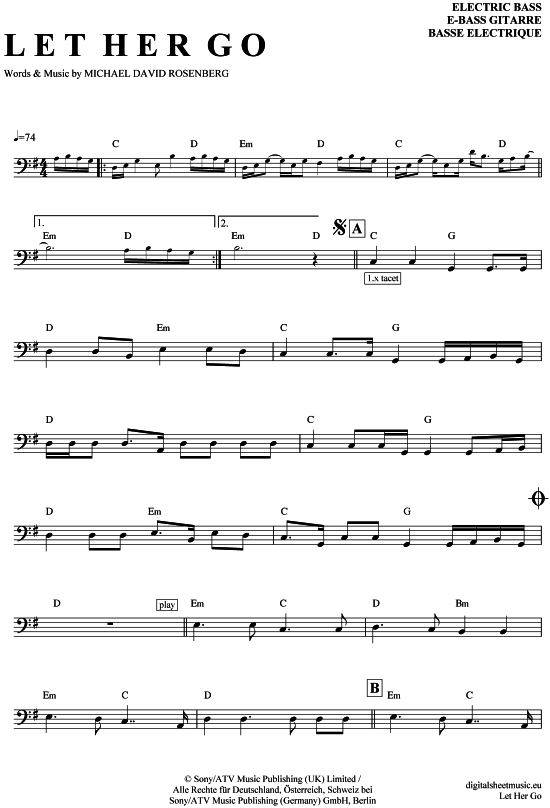 Product picture to: Let her go Passenger