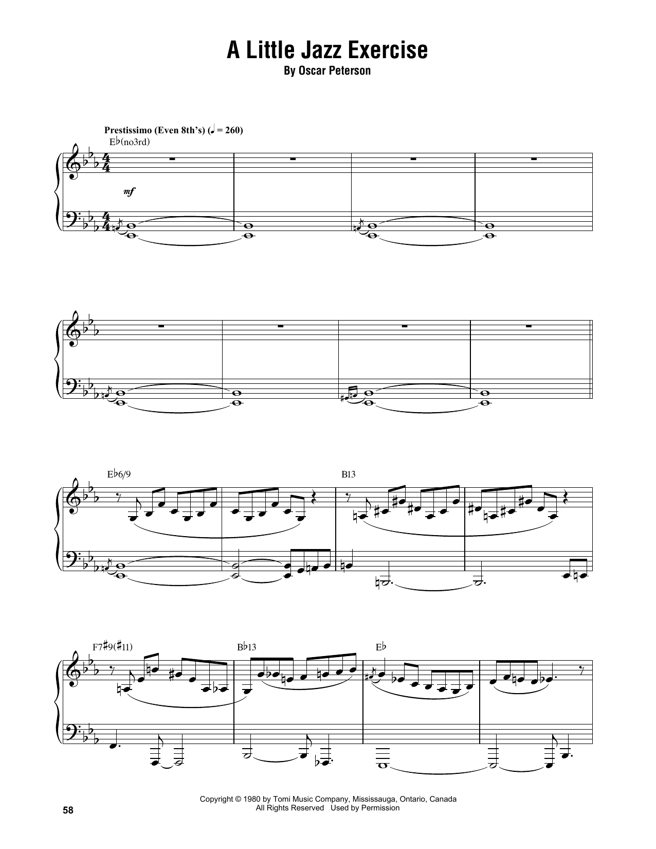 Produktgalerie: Seite 1 von 1 A Little Jazz Exercise, Oscar Peterson, Klavier