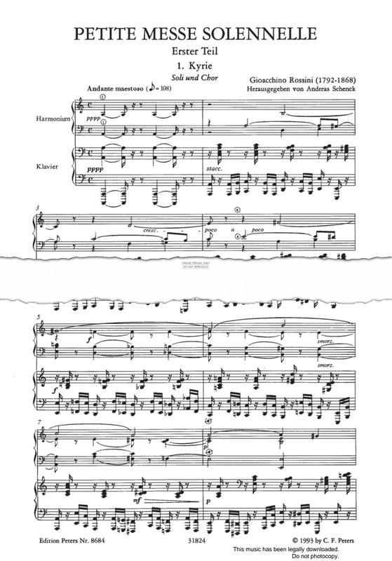 gallery: Petite Messe Solennelle, Gioachino Rossini