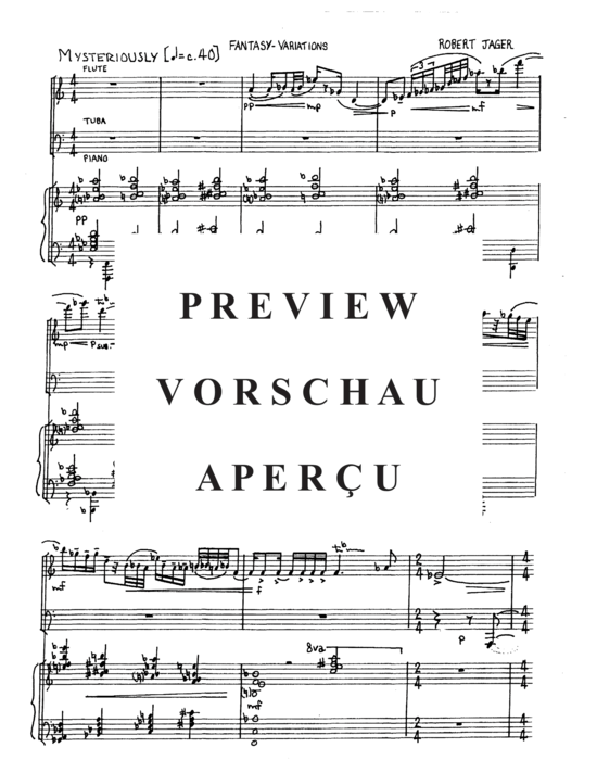 Produktgalerie: Seite 3 von 21 Fantasy Variations , , (Flöte, Tuba + Klavier)