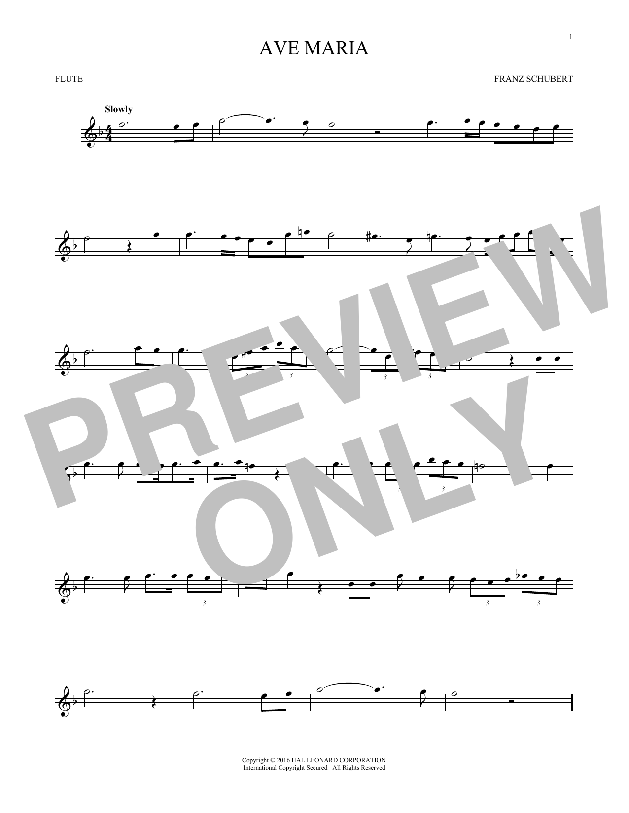 Product gallery: Page 1 of 1 Ave Maria, Op. 52, No. 6, Franz Schubert