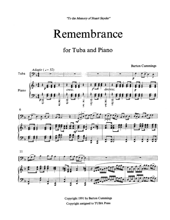Produktbild zu: Remembrance Barton Cummings