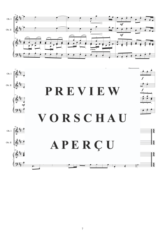 Product gallery: Page 8 of 11 Oboe Concerto No.12 in D-Dur Op.9, , 2 Oboes and Harpsichord