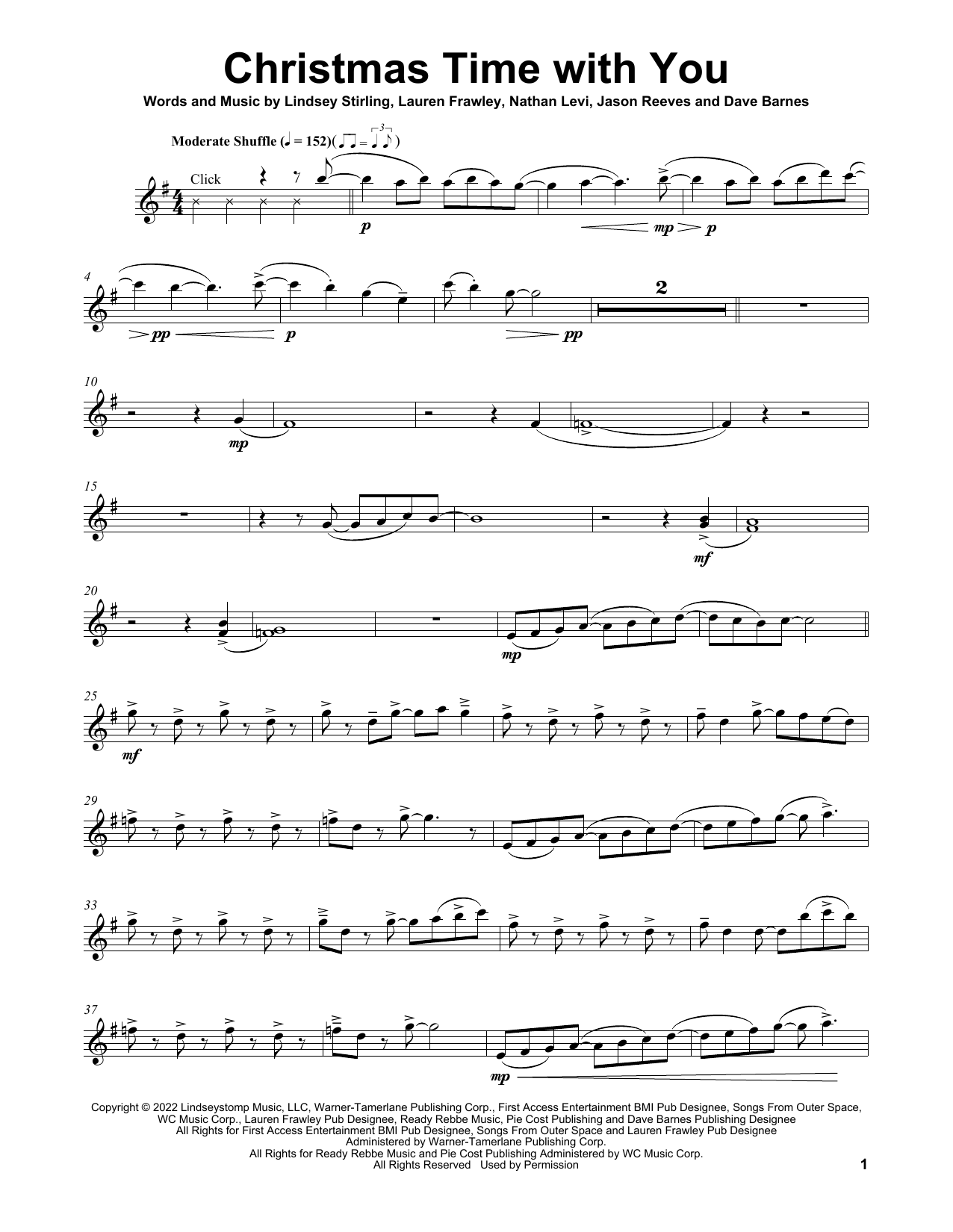 Product gallery: Page 1 of 1 Christmas Time With You (feat. Frawley), Lindsey Stirling