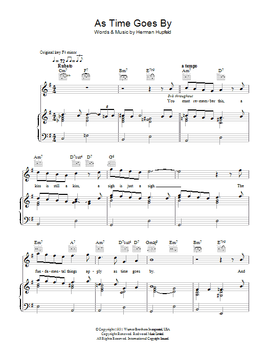 Produktgalerie: Seite 1 von 1 As Time Goes By, Vera Lynn, Gesang, Gitarre, Klavier