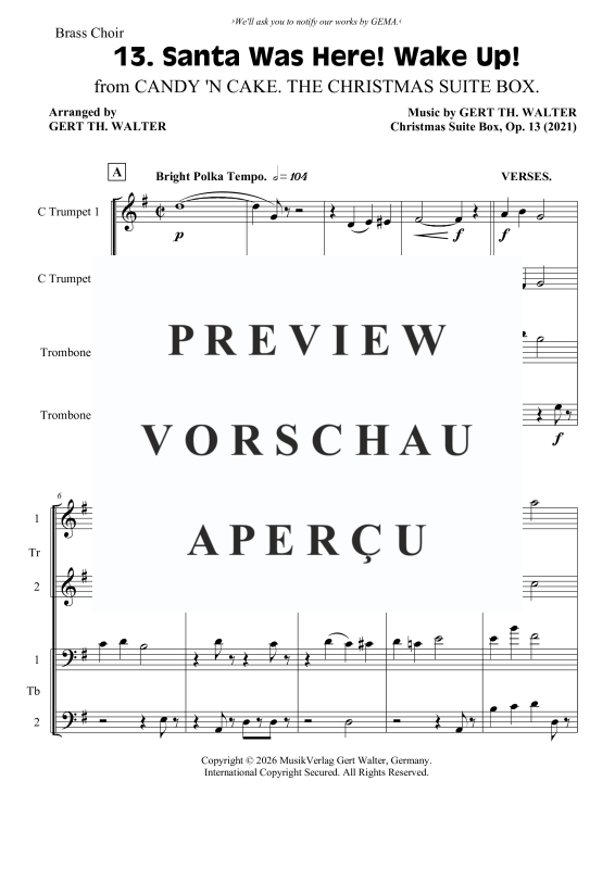 Produktgalerie: Seite 2 von 10 Santa Was Here! Wake Up!, , Posaunenchor