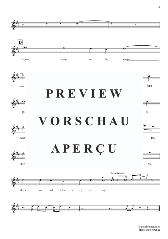 Product gallery: Page 4 of 4 Home On The Range, Folk Song, American, Alto Saxophone