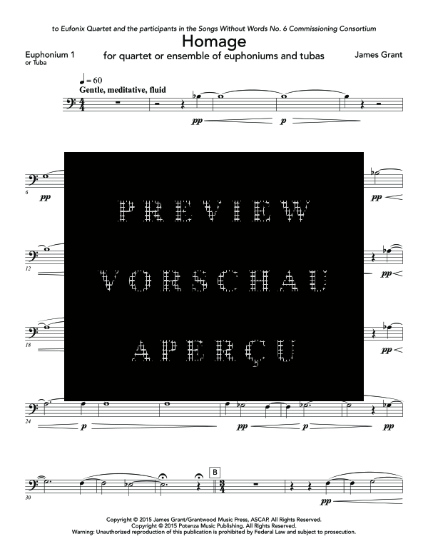 Product gallery: Page 11 of 11 Homage, , (Tuba Quartett EETT)