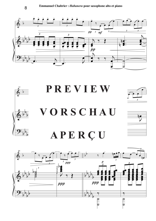 Product gallery: Page 9 of 16 Habanera , , (alto saxophone + piano)