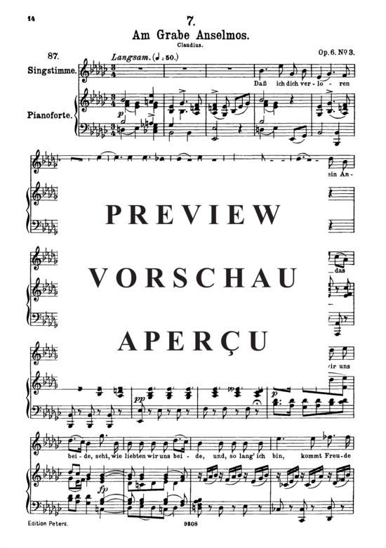 Product gallery: Page 2 of 3 Am Grabe Anselmos D.504, , High Voice and Piano