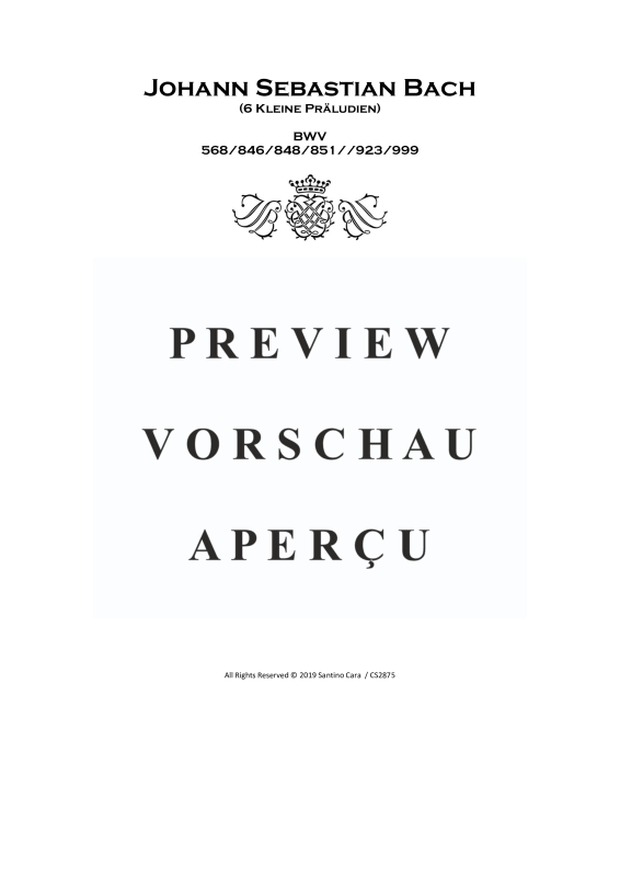 Produktgalerie: Seite 2 von 11 6 Kleine Präludien, , Klavier Solo