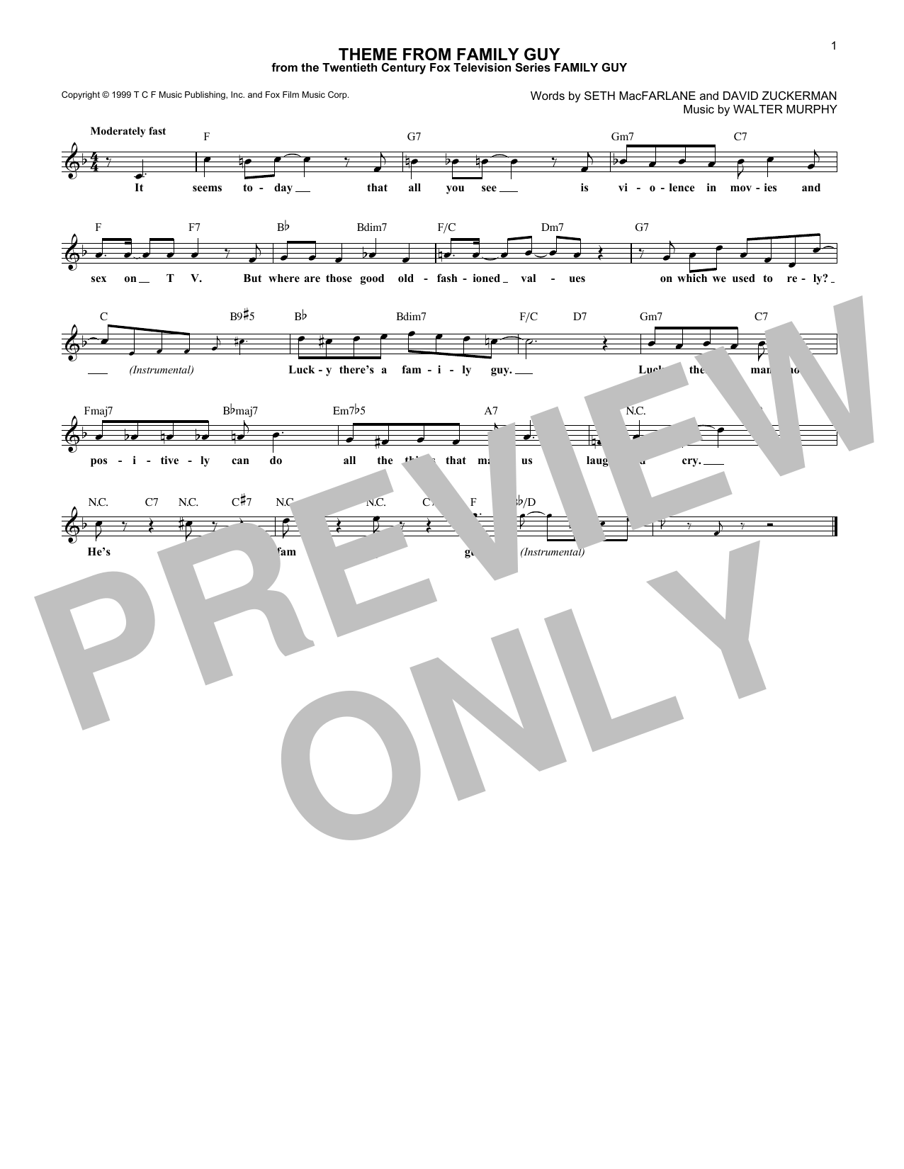 Product picture to: Theme From Family Guy