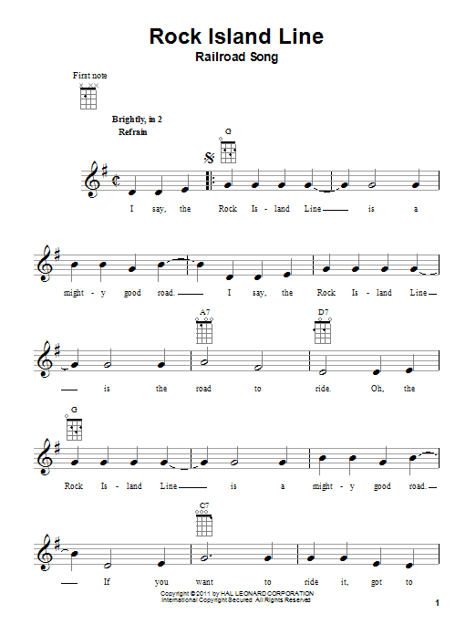 Product gallery: Page 1 of 1 Rock Island Line, Railroad Song