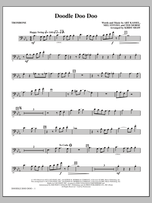 Produktgalerie: Seite 1 von 1 Doodle Doo Doo - Trombone, Kirby Shaw, Chor