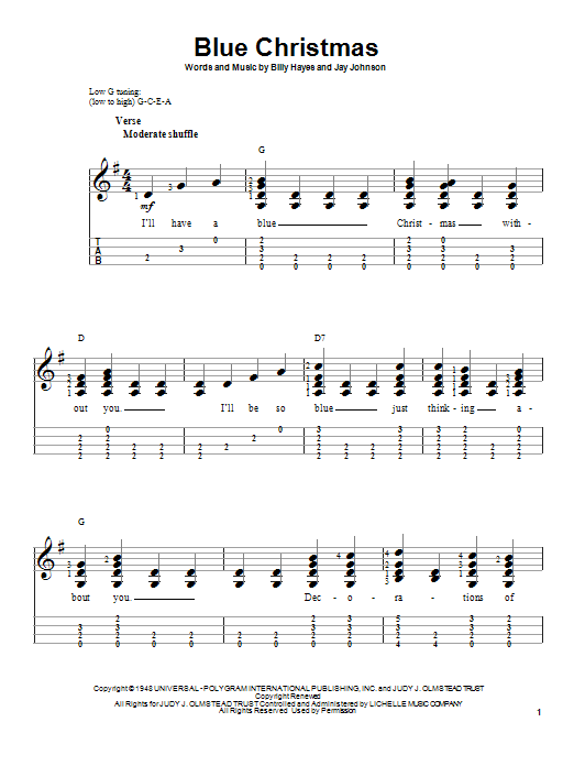 Product gallery: Page 1 of 1 Blue Christmas, Elvis Presley