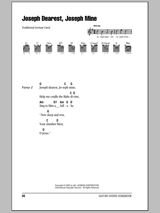 Product gallery: Page 1 of 1 Joseph Dearest, Joseph Mine, Traditional German Carol